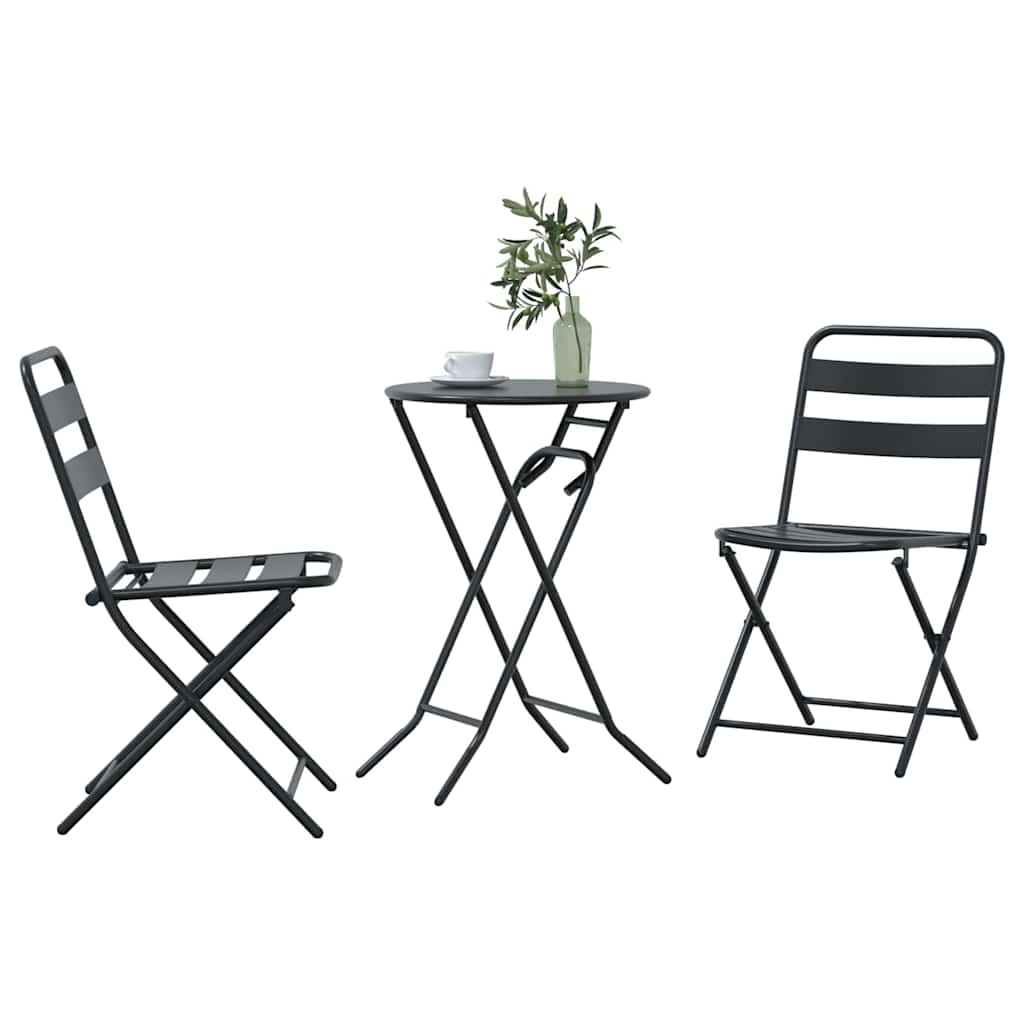 Have Bistro Sæt 3 pcs Antracit Stål