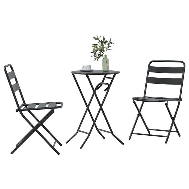 Have Bistro Sæt 3 pcs Antracit Stål