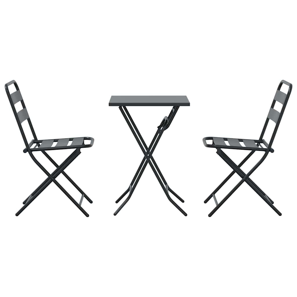 Have Bistro Sæt 3 pcs Antracit Stål