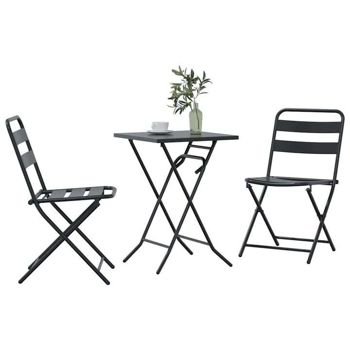 Have Bistro Sæt 3 pcs Antracit Stål