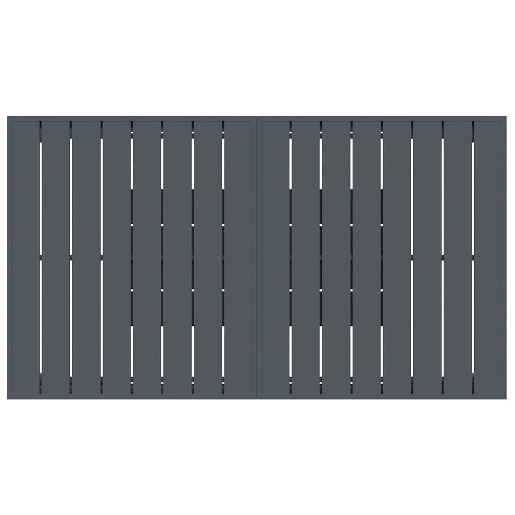 Terrassebord Antracit 180 x 80 x 74 cm Pulverlakeret stål