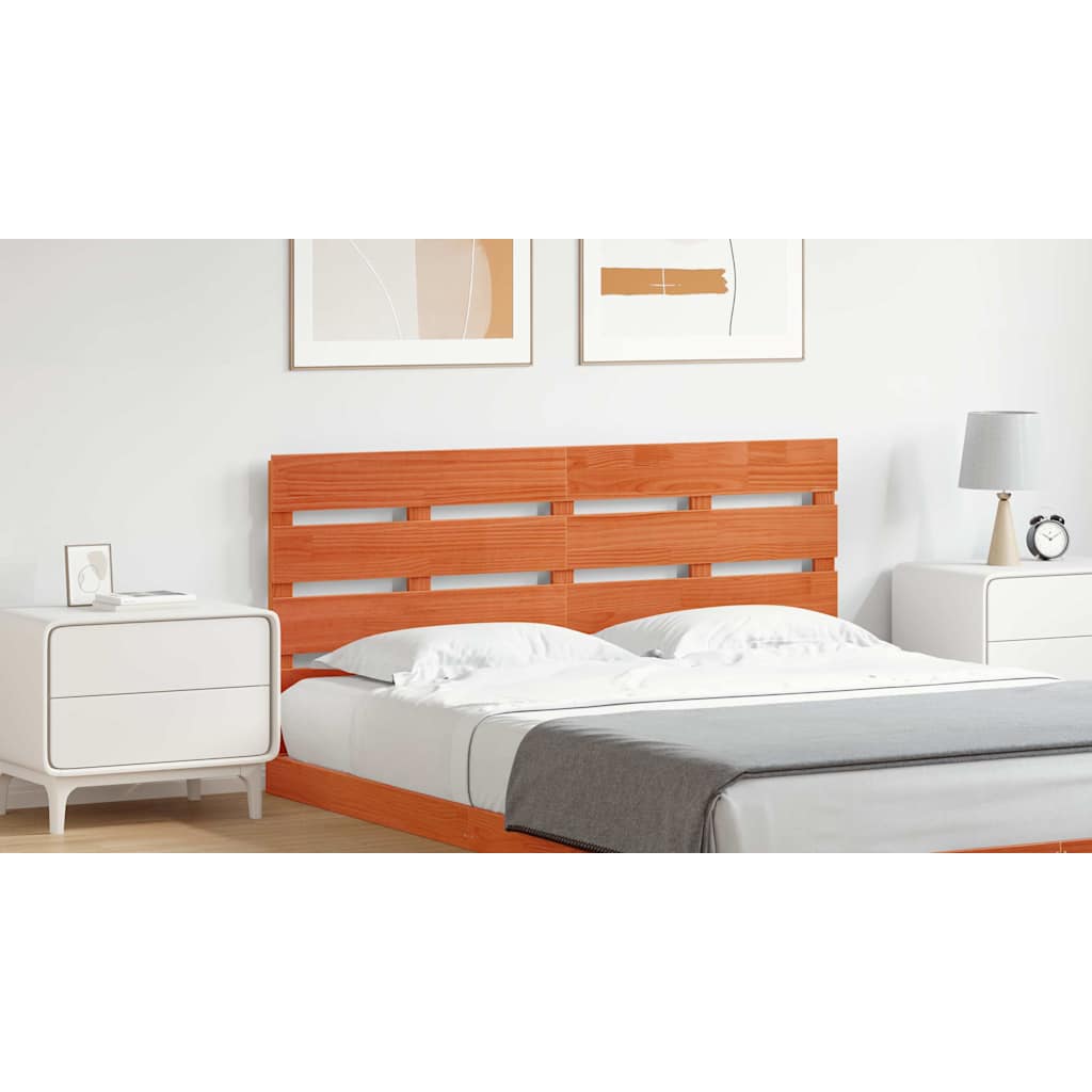 Hovedgærde Voks brun 160,5 x 3 x 80 cm Massiv fyrretræ