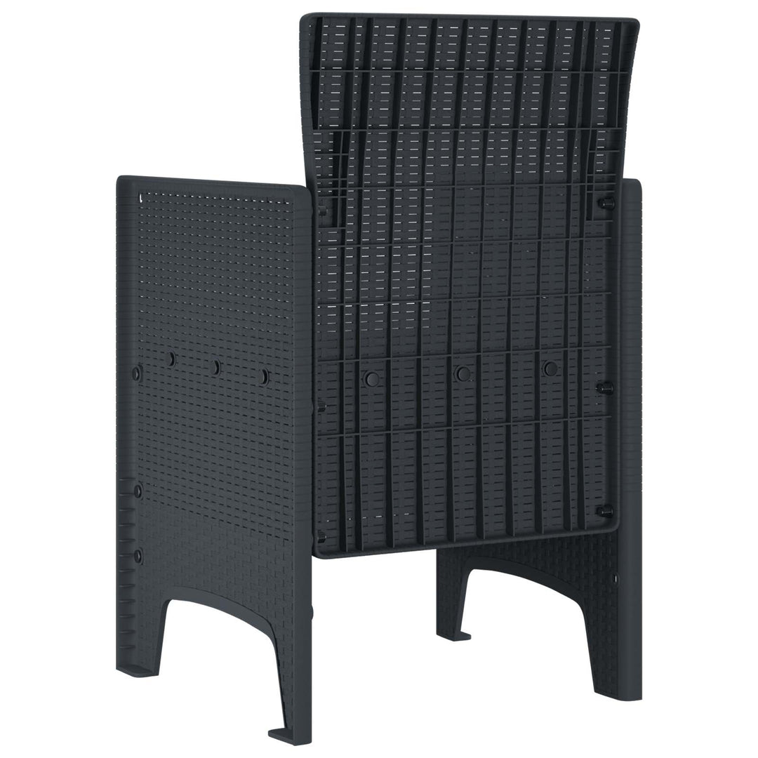Have Stol 2 stk. Antracit Polypropylen