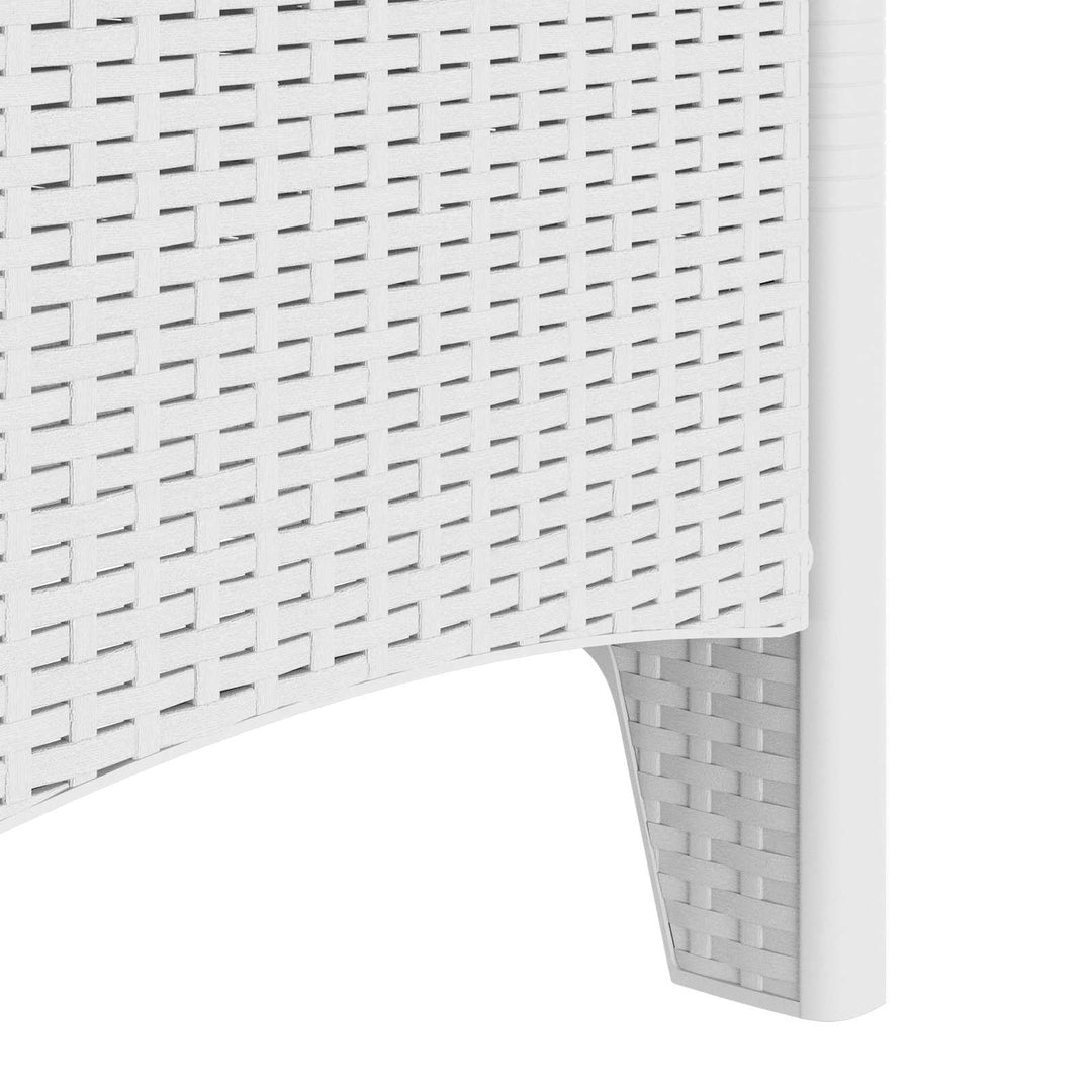 Have Stol med pude 2 pcs Hvid 53 x 49 x 85 cm Polypropylen