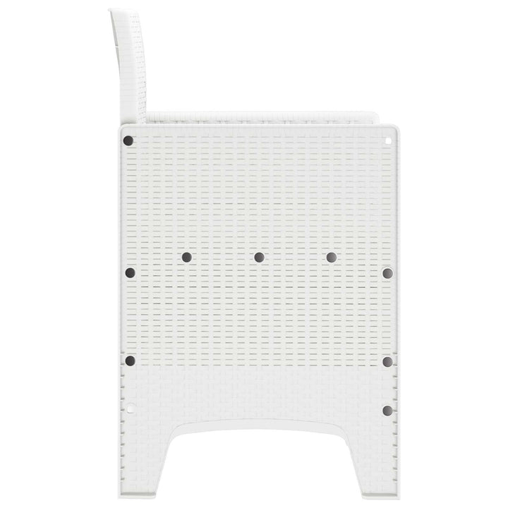 Have Stol med pude 2 pcs Hvid 53 x 49 x 85 cm Polypropylen