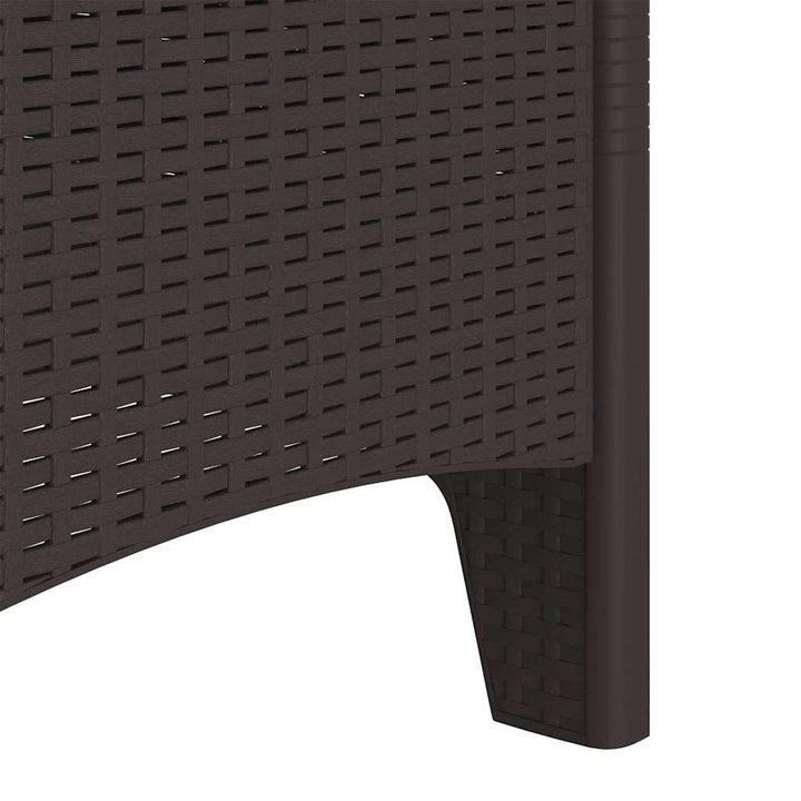 Have Stol med pude 4 pcs Brun 53 x 49 x 85 cm Polypropylen