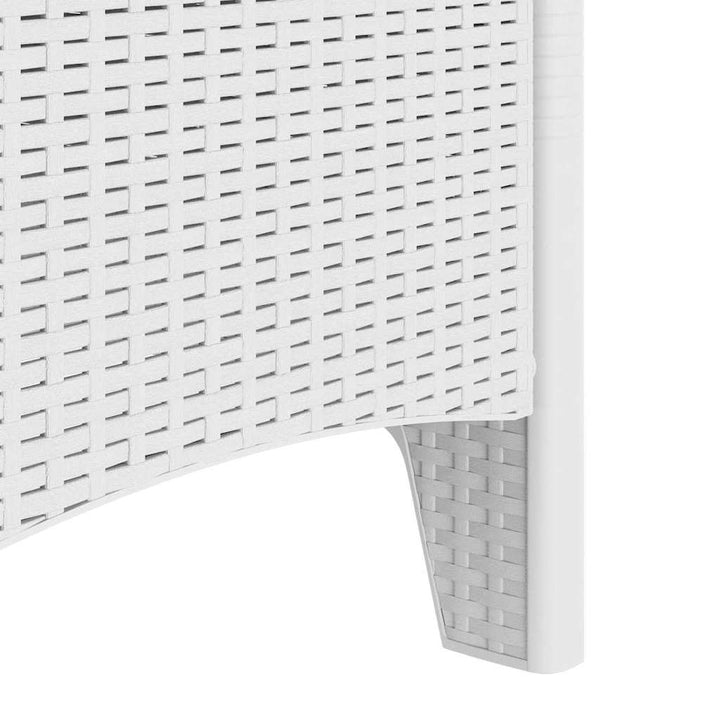 Have Stol med pude 4 pcs Hvid 53 x 49 x 85 cm Polypropylen