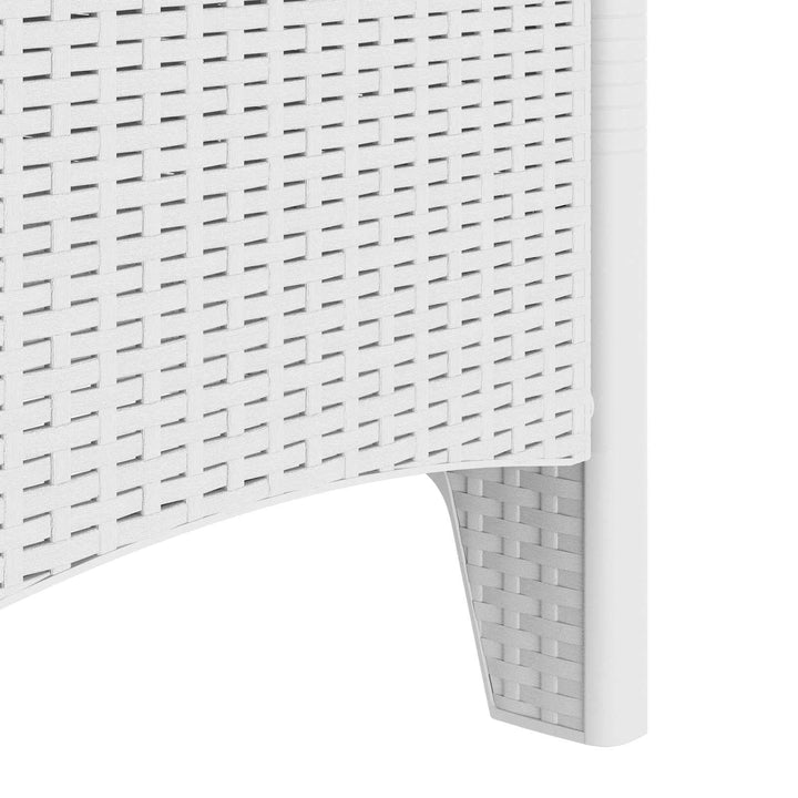 Have Stol med pude 4 pcs Hvid 53 x 49 x 85 cm Polypropylen