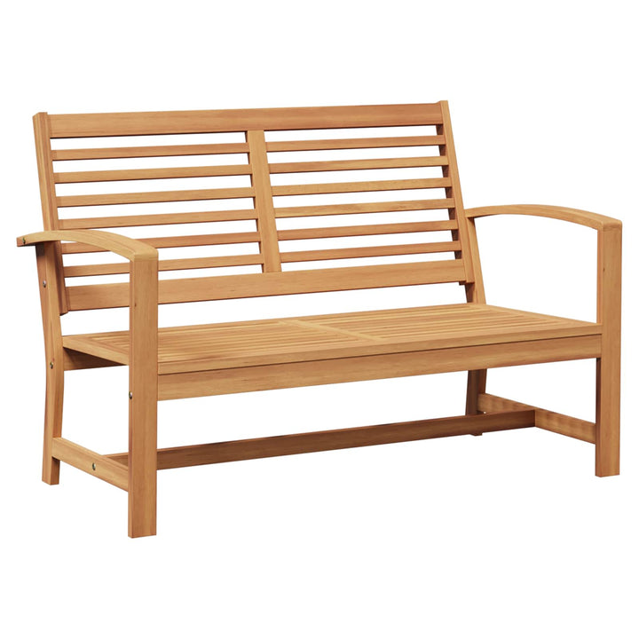 Havesofa Sæt 4 pcs Naturfarvet Massiv Teaktræ