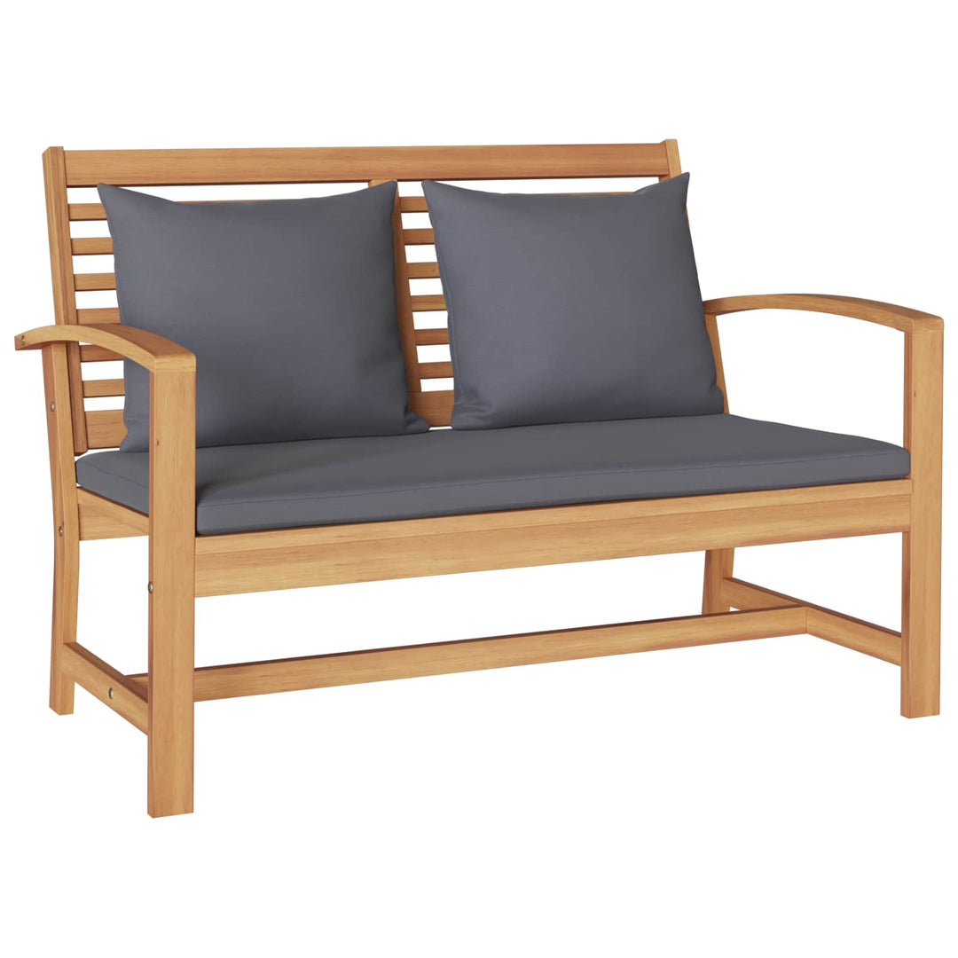Havesofa Sæt 4 pcs Naturfarvet Massiv Teaktræ
