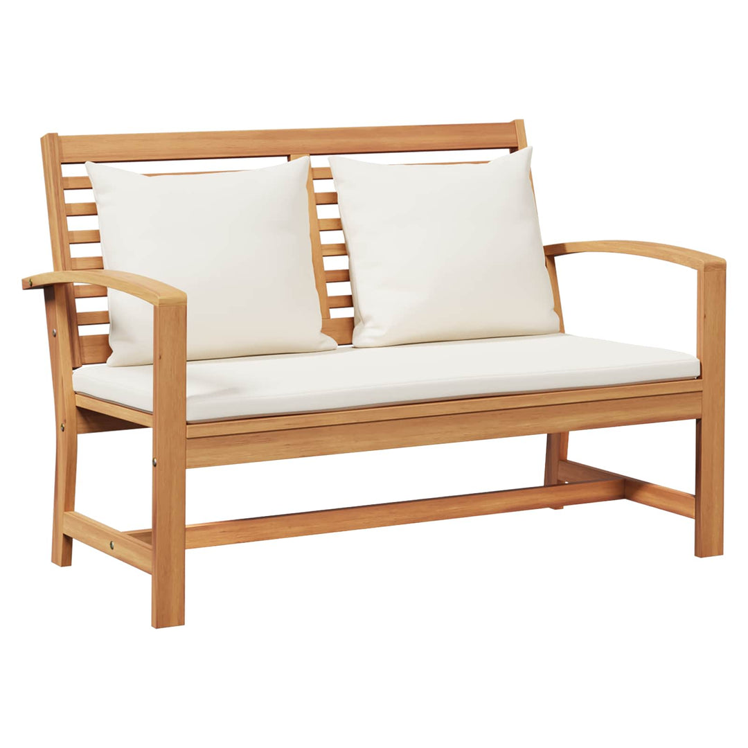 Havesofa Sæt 3 pcs Naturfarvet Massiv Teaktræ