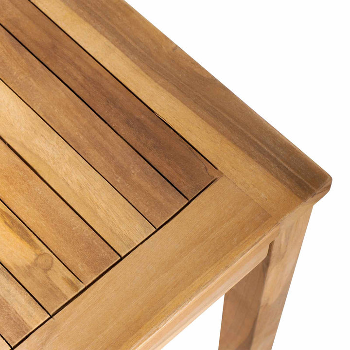 Havesofa Sæt 3 pcs Naturfarvet Massiv Teaktræ