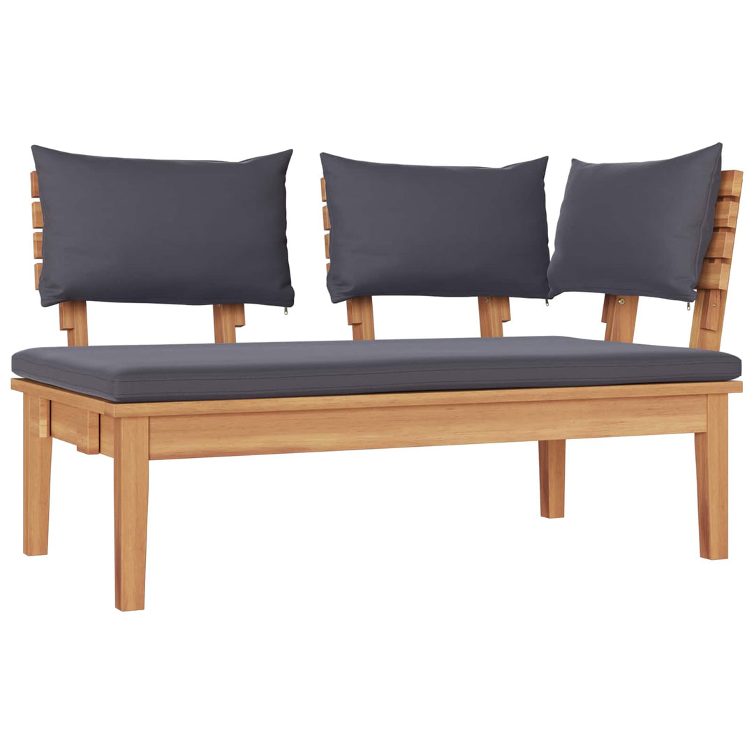 Havesofa Sæt 4 pcs Brun og grå