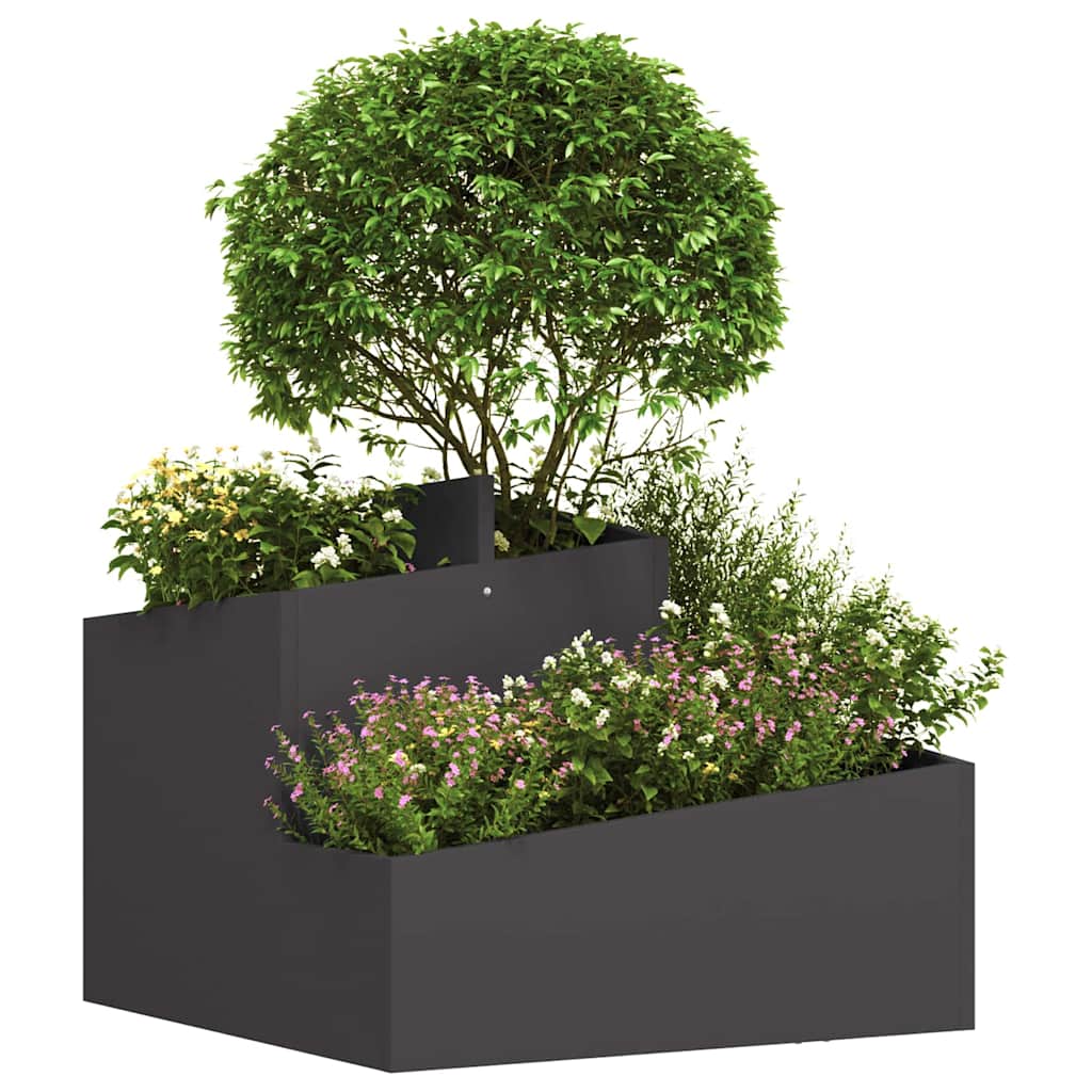 Have Blomsterkrukke Sort 60 x 60 x 50 cm Koldvalset stål