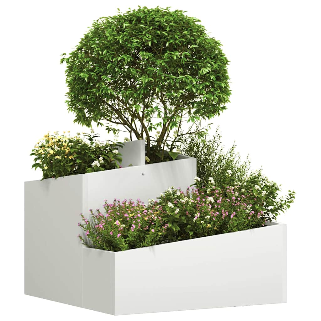 Have Blomsterkrukke Hvid 60 x 60 x 50 cm Koldvalset stål