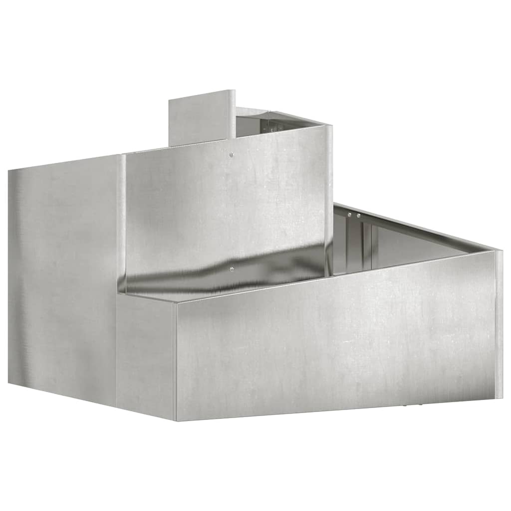 Have Blomsterkrukke Sølv 60 x 60 x 50 cm Galvaniseret stål