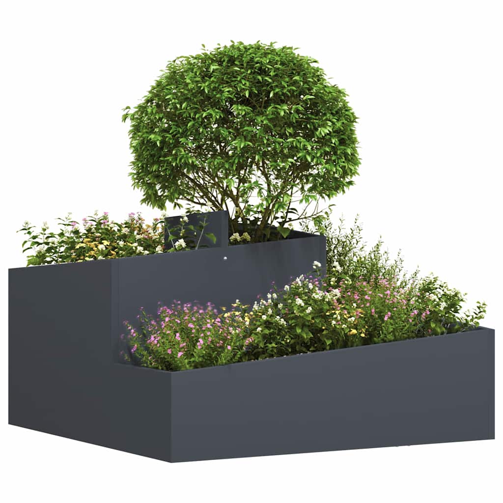 Have Blomsterkrukke Antracit 80 x 80 x 50 cm Koldvalset stål