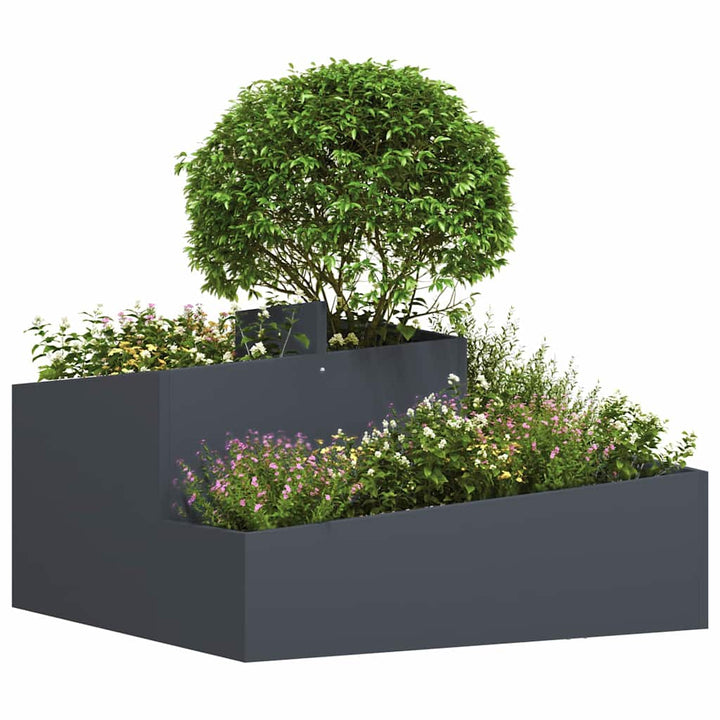 Have Blomsterkrukke Antracit 80 x 80 x 50 cm Koldvalset stål