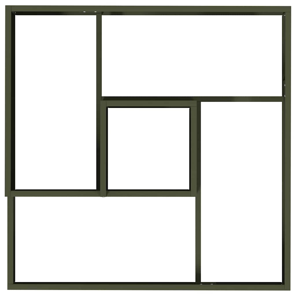 Have Blomsterkrukke Oliven grøn 80 x 80 x 50 cm Koldvalset stål