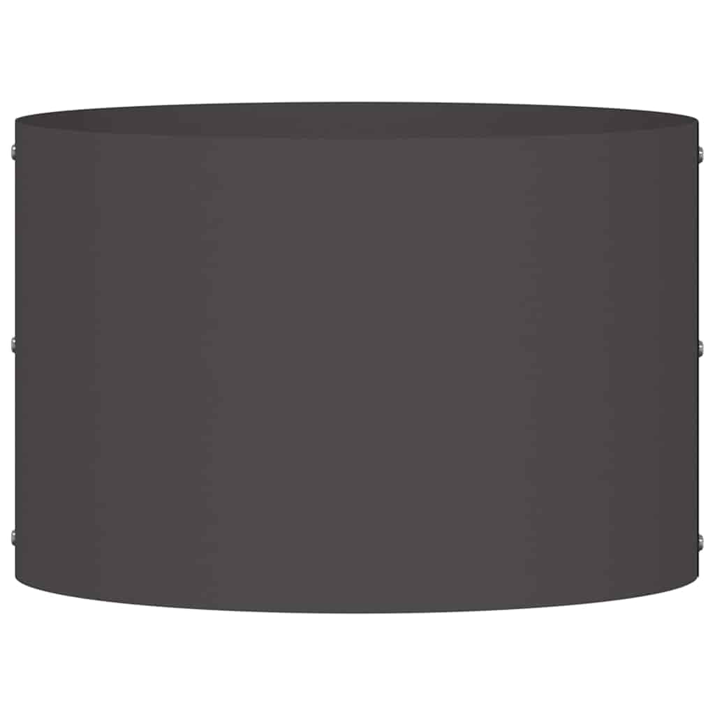 Plante ring 5 stk. Sort 30 x 30 x 20 cm Koldvalset stål