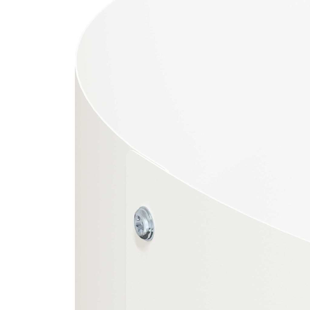 Plante ring Hvid 30 x 30 x 20 cm Koldvalset stål