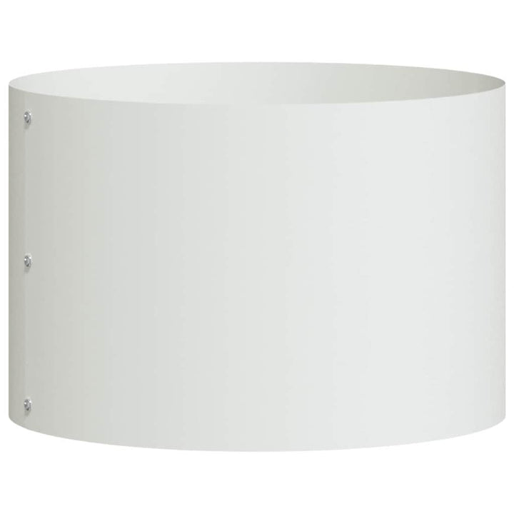 Plante ring Hvid 30 x 30 x 20 cm Koldvalset stål