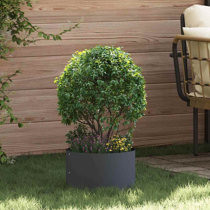 Plante ring Antracit 30 x 30 x 20 cm Koldvalset stål
