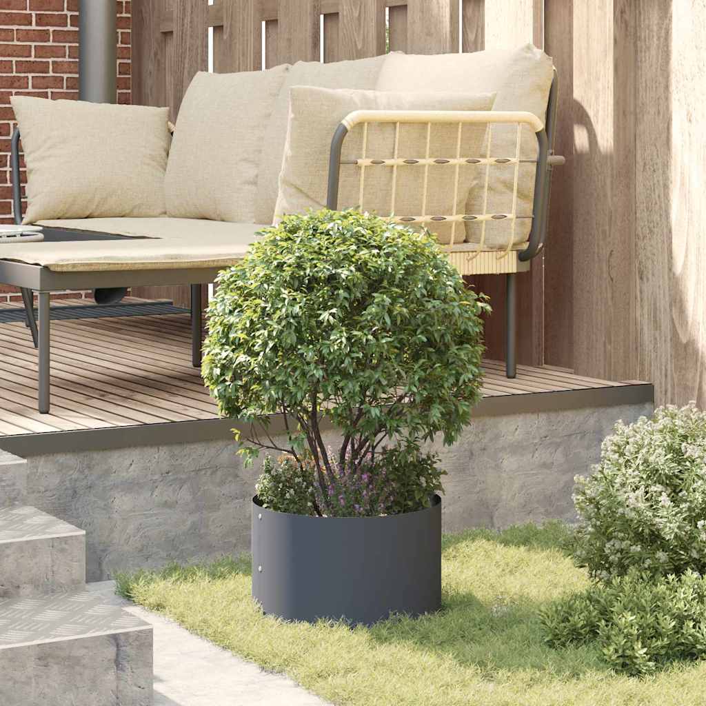 Plante ring Antracit 30 x 30 x 20 cm Koldvalset stål