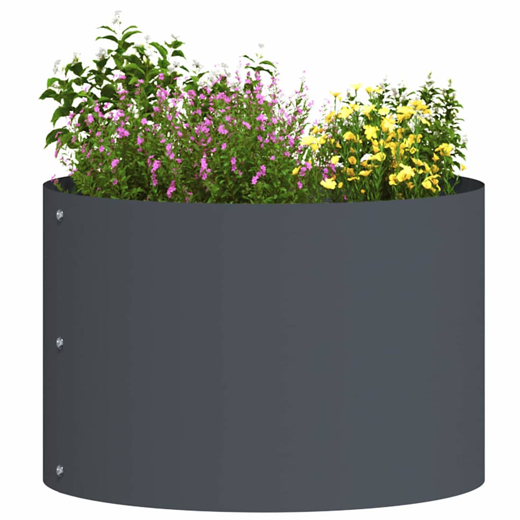 Plante ring Antracit 30 x 30 x 20 cm Koldvalset stål