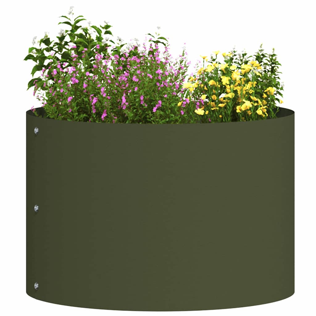 Plante ring Oliven grøn 30 x 30 x 20 cm Koldvalset stål