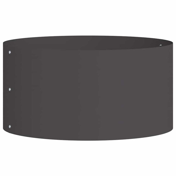 Plante ring Sort 40 x 40 x 20 cm Koldvalset stål