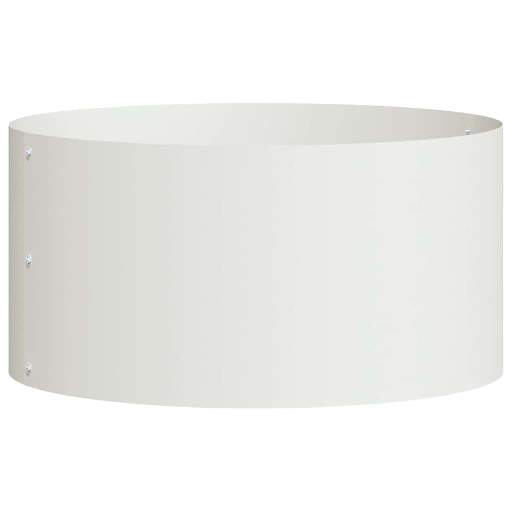 Plante ring 5 stk. Hvid 40 x 40 x 20 cm Koldvalset stål