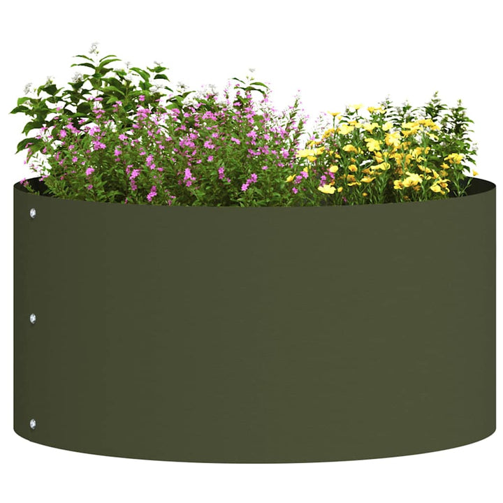 Plante ring Oliven grøn 40 x 40 x 20 cm Koldvalset stål