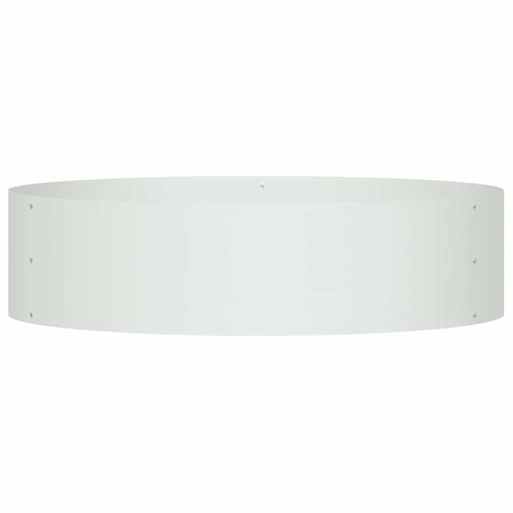 Plante ring Hvid 80 x 80 x 20 cm Koldvalset stål