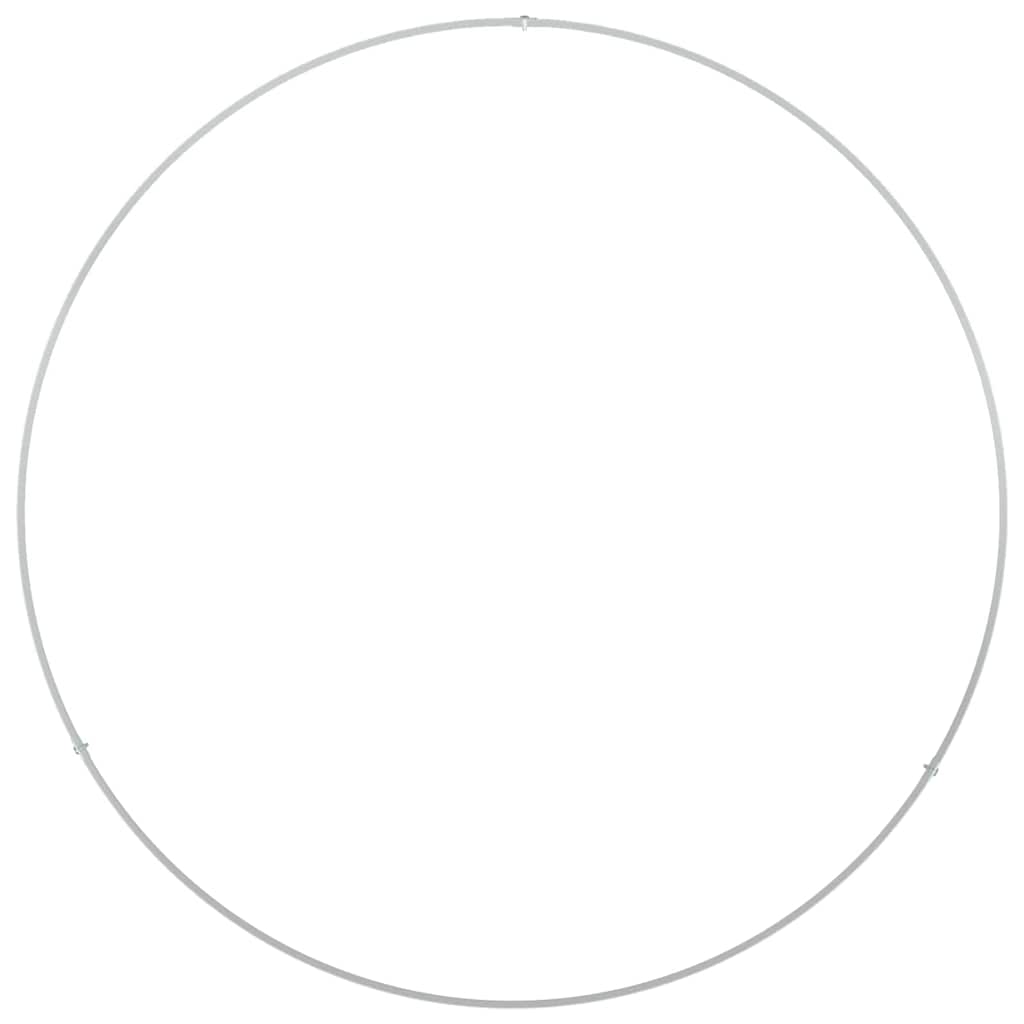 Plante ring Hvid 80 x 80 x 20 cm Koldvalset stål