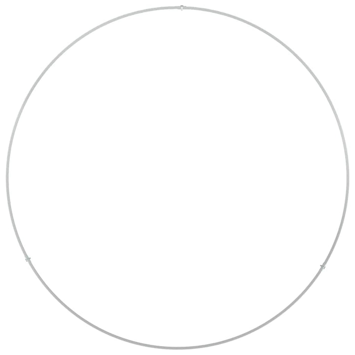Plante ring Hvid 80 x 80 x 20 cm Koldvalset stål