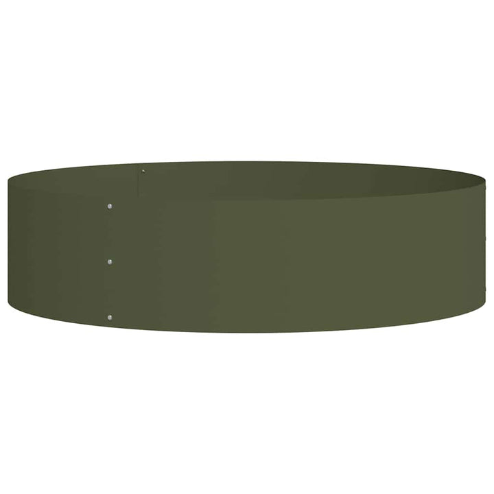 Plante ring Oliven grøn 80 x 80 x 20 cm Koldvalset stål
