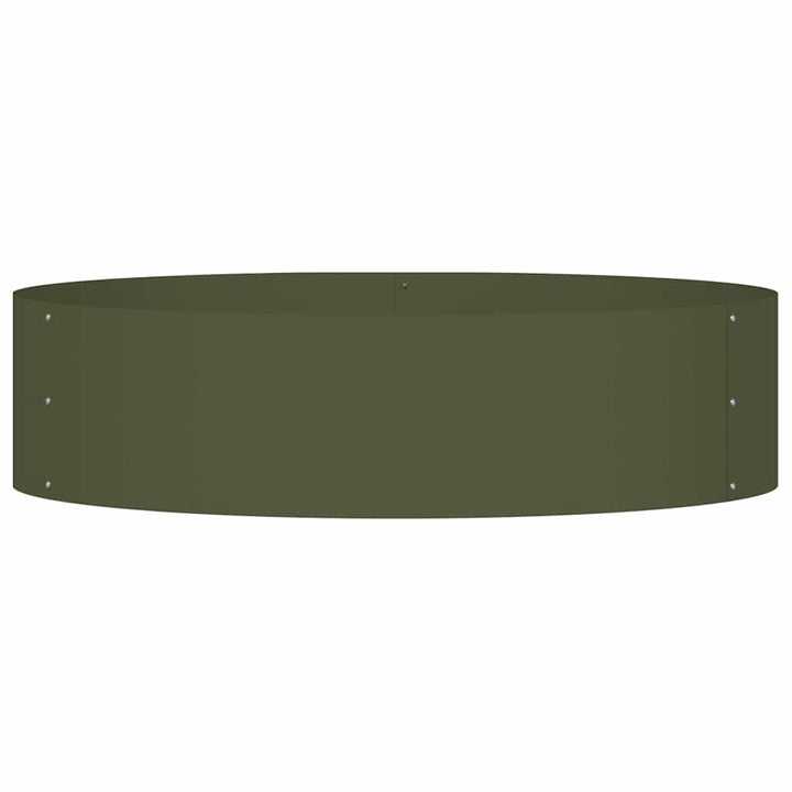 Plante ring Oliven grøn 80 x 80 x 20 cm Koldvalset stål