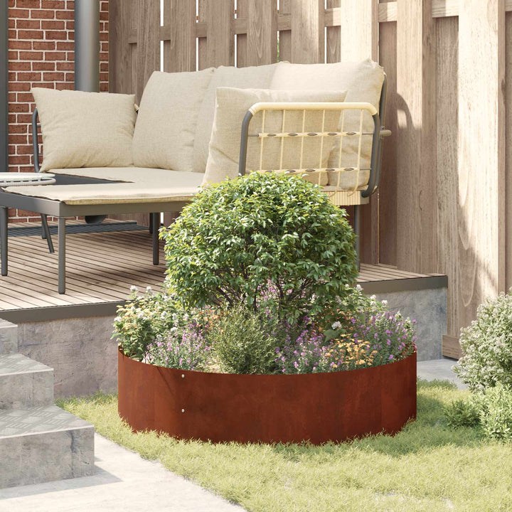 Plante ring Brun 80 x 80 x 20 cm Cortenstål