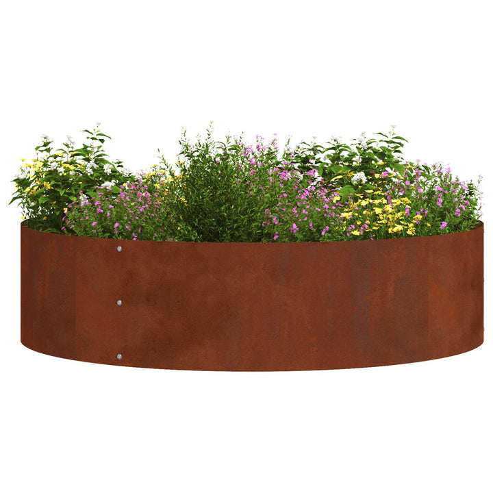 Plante ring Brun 80 x 80 x 20 cm Cortenstål