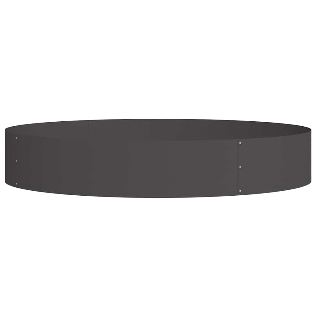 Plante ring 5 stk. Sort 120 x 120 x 20 cm Koldvalset stål