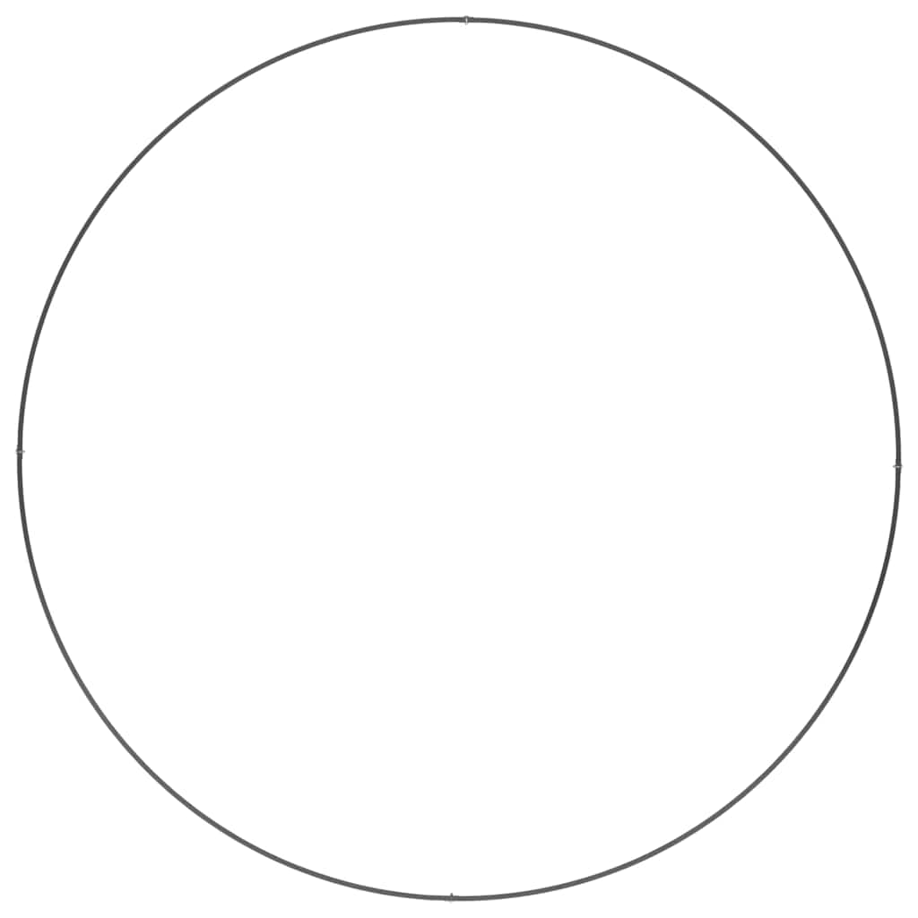 Plante ring 5 stk. Sort 120 x 120 x 20 cm Koldvalset stål