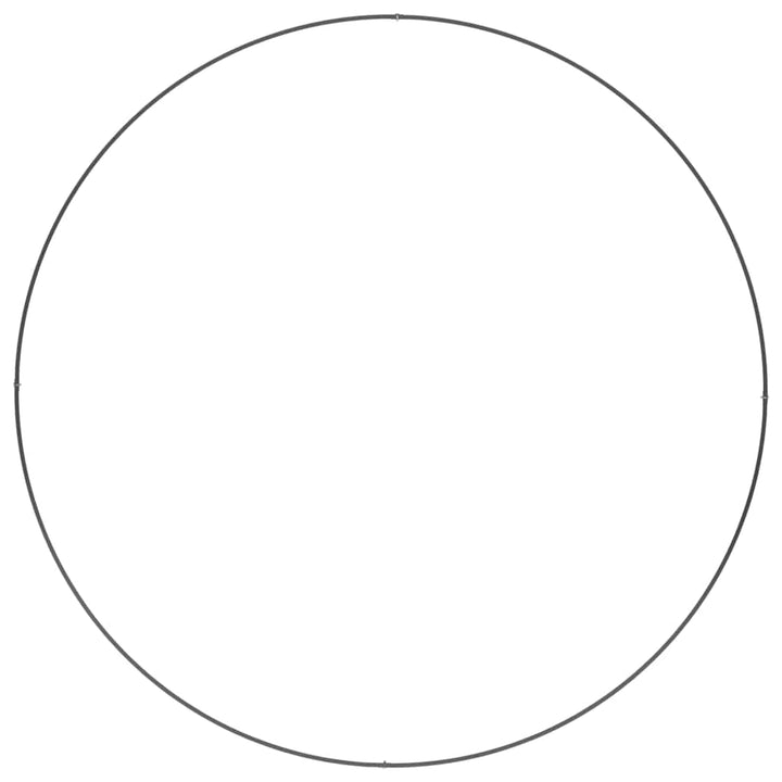 Plante ring 5 stk. Sort 120 x 120 x 20 cm Koldvalset stål