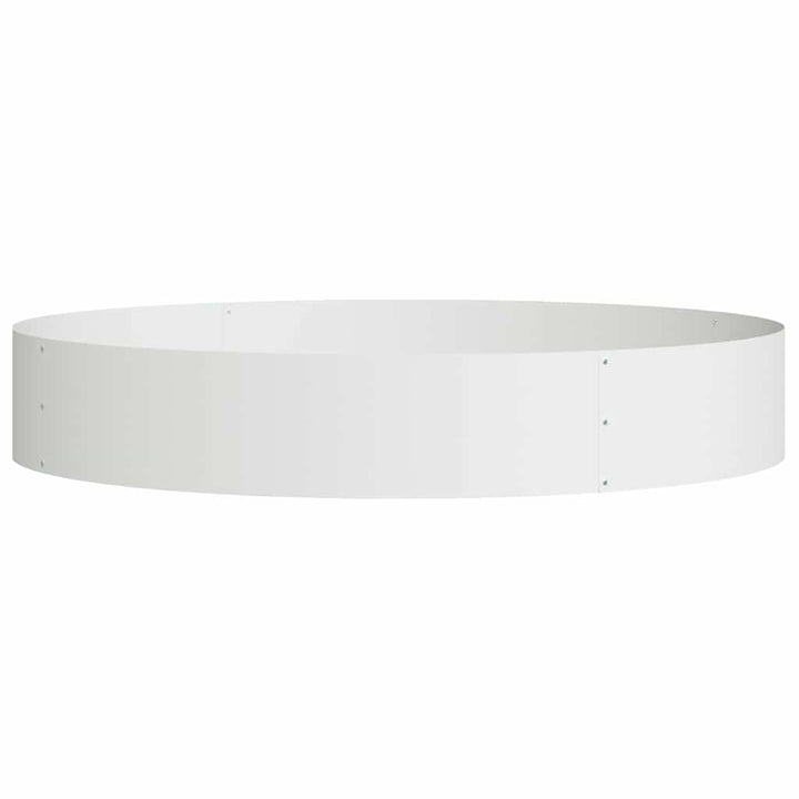 Plante ring Hvid 120 x 120 x 20 cm Koldvalset stål