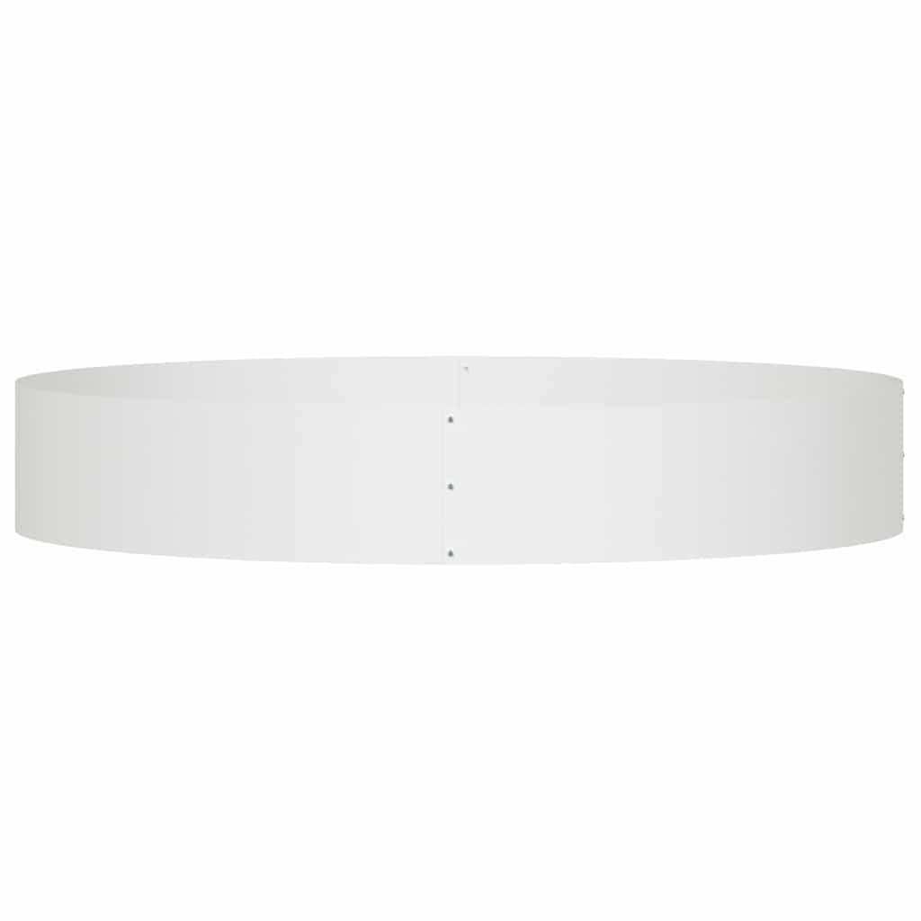 Plante ring Hvid 120 x 120 x 20 cm Koldvalset stål