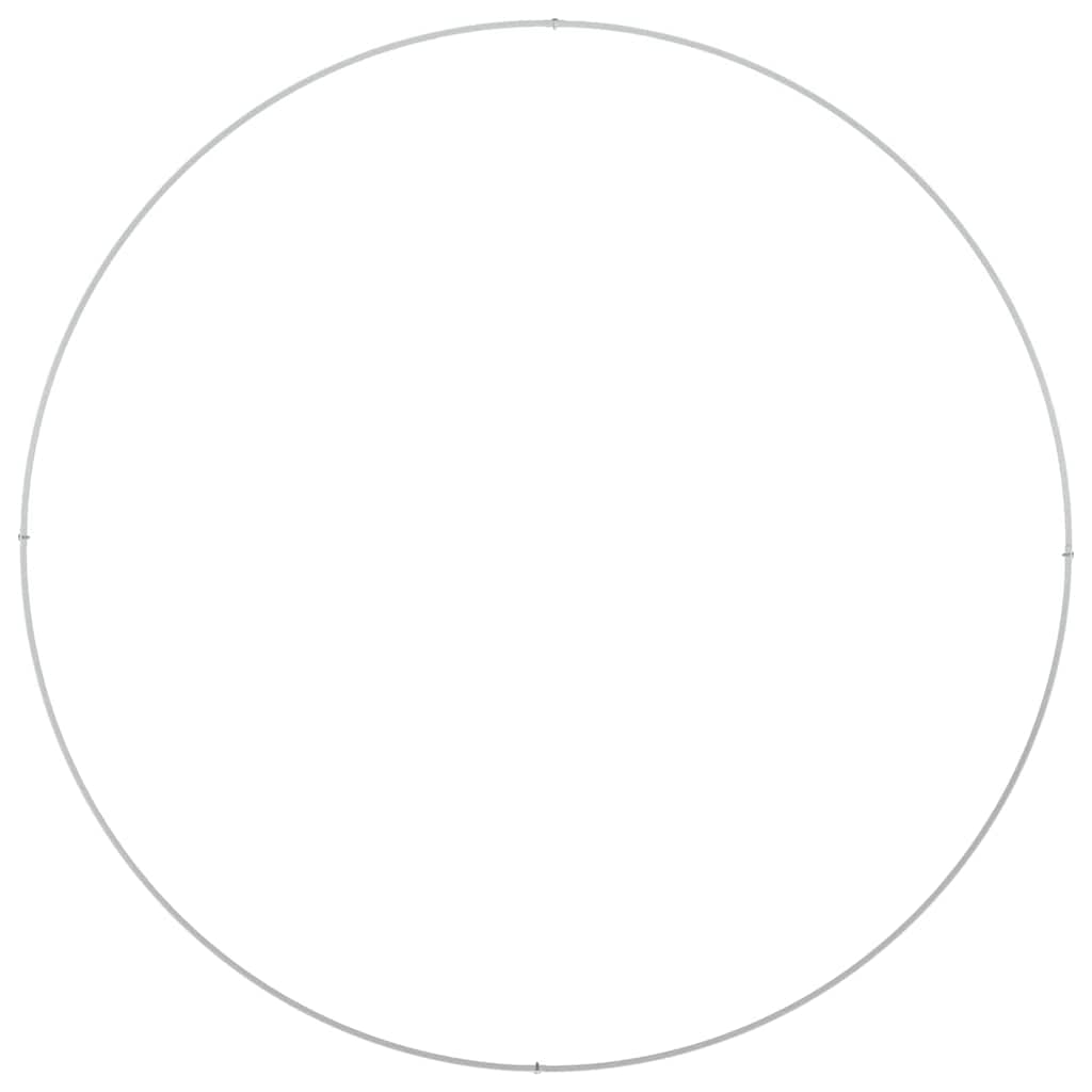 Plante ring Hvid 120 x 120 x 20 cm Koldvalset stål