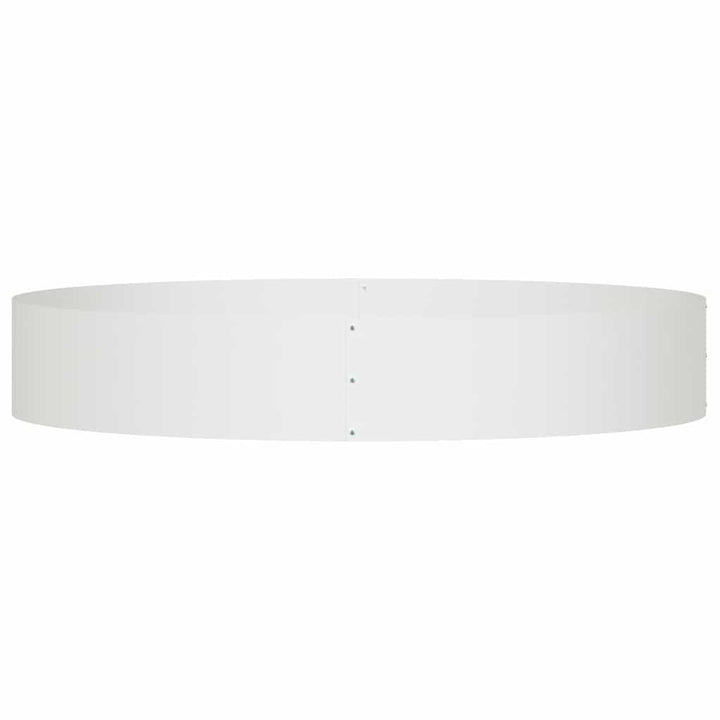 Plante ring 5 stk. Hvid 120 x 120 x 20 cm Koldvalset stål