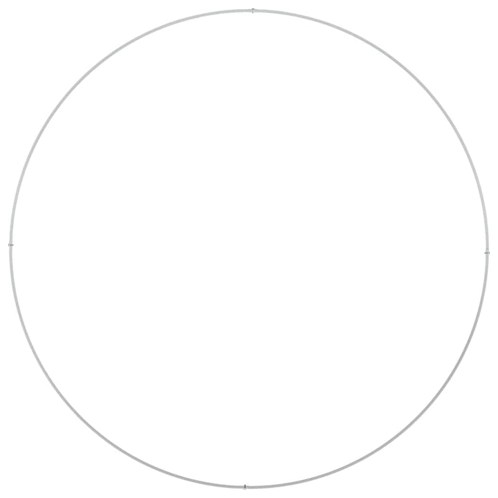 Plante ring 5 stk. Hvid 120 x 120 x 20 cm Koldvalset stål