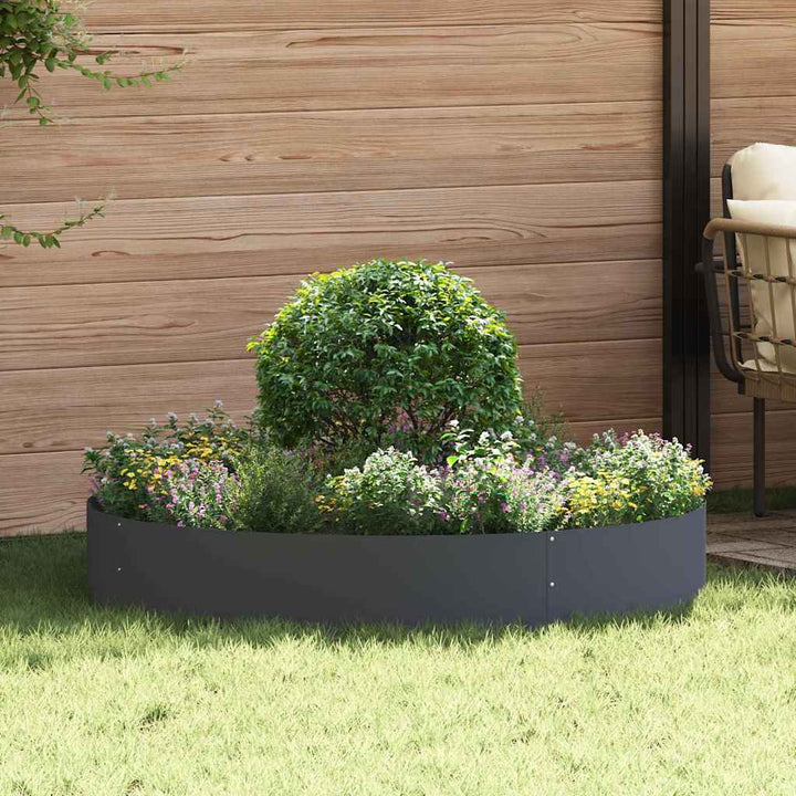 Plante ring Antracit 120 x 120 x 20 cm Koldvalset stål