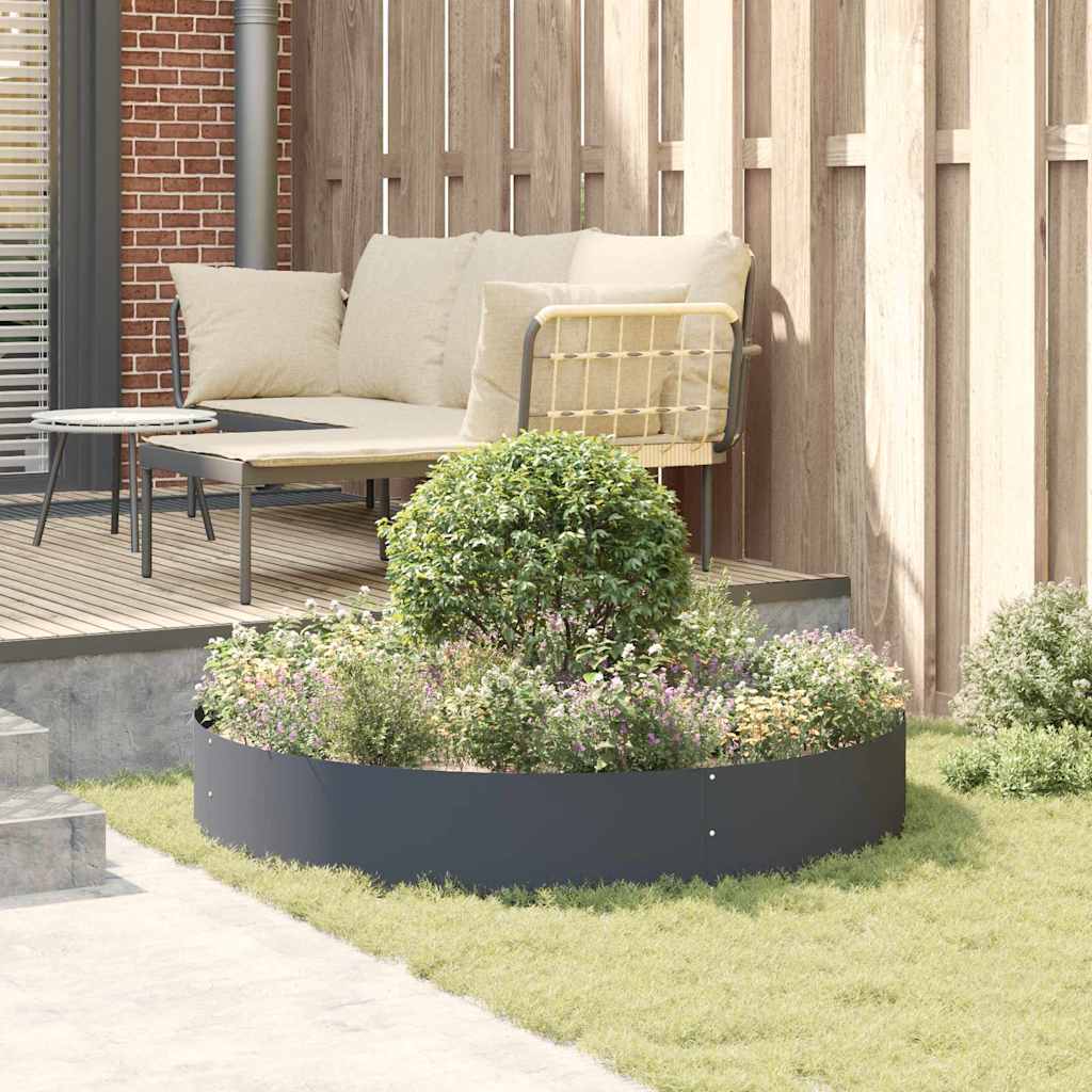 Plante ring Antracit 120 x 120 x 20 cm Koldvalset stål
